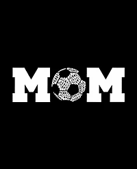 La Pop Art Plus Soccer Mom Word V-Neck T-Shirt