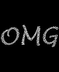 La Pop Art Plus Omg Word V-Neck T-Shirt