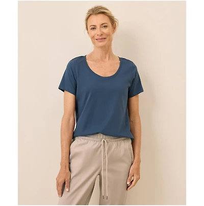 Pact Women's Organic Cotton Softspun Scoop Neck Tee