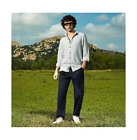 Campus Sutra Men's Wicker-Tactile Shirt