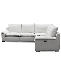 Borsi 5-Pc. Sectional with Power Recliners & 1 Console