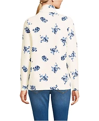 Lands' End Women's Petite Anyweather Fleece Quarter Zip Pullover