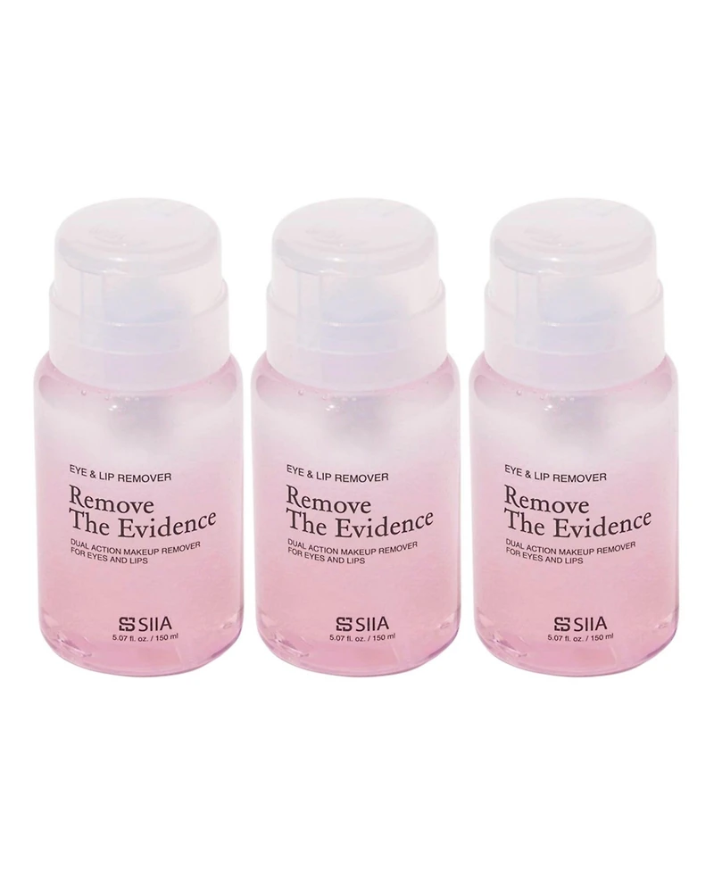 Siia Cosmetics 3-Pc. Remove The Evidence (Eye & Lip Remover)