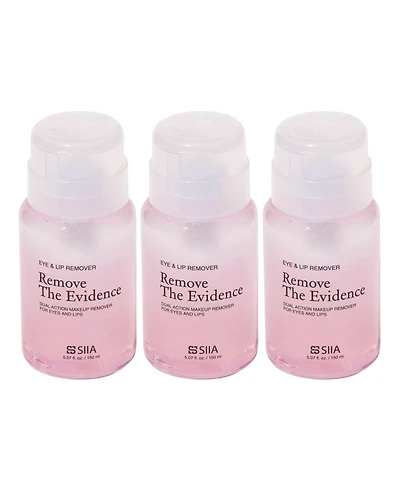 Siia Cosmetics 3-Pc. Remove The Evidence (Eye & Lip Remover)