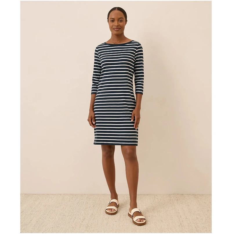 Pact Women's Organic Cotton Softspun Boat Neck Dress