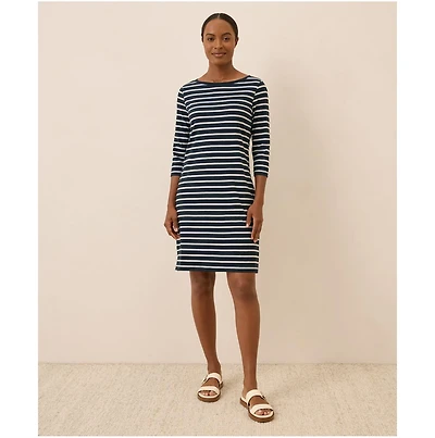 Pact Women's Organic Cotton Softspun Boat Neck Dress