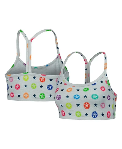 Terez Women's Gray Houston Astros Tlc Rainbow Bra