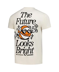 Kur8ted Men's and Women's Angel Reese Cream Chicago Sky The Future Looks Bright T-Shirt