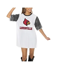 Gameday Couture Women's White Louisville Cardinals Full Sequin Jersey Dress