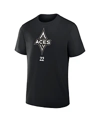 Fanatics Men's A'ja Wilson Black Las Vegas Aces The Paint Name Number T-Shirt