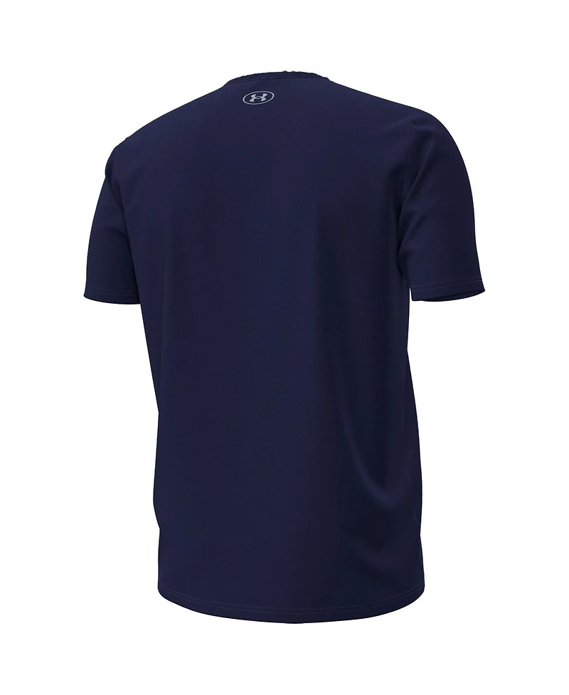 Under Armour Men's Navy Notre Dame Fighting Irish 2025 Sideline Football Performance T-Shirt