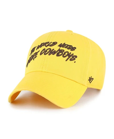 '47 Brand Men's Gold Wyoming Cowboys Clean Up Adjustable Hat