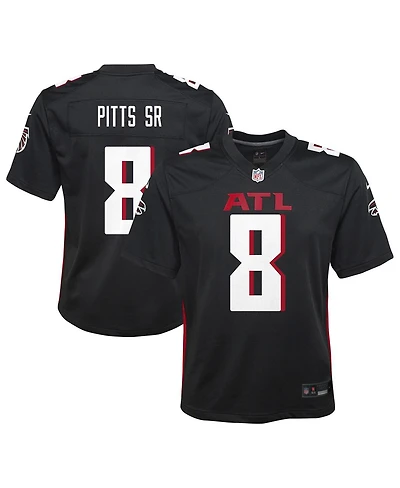 Nike Big Boys and Girls Kyle Pitts Sr. Black Atlanta Falcons Game Jersey