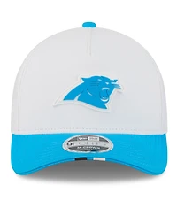New Era Men's White/Blue Carolina Panthers 2025 Nfl Training Camp A-Frame 9FORTY Adjustable Hat
