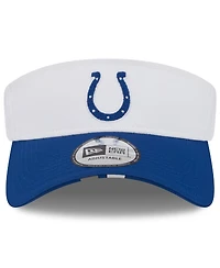 New Era Men's White/Royal Indianapolis Colts 2025 Nfl Training Camp Adjustable Visor Hat