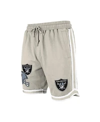 New Era Men's Light Beige Las Vegas Raiders Stone Multi Patch Shorts
