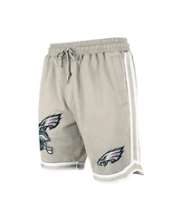 New Era Men's Light Beige Philadelphia Eagles Stone Multi Patch Shorts