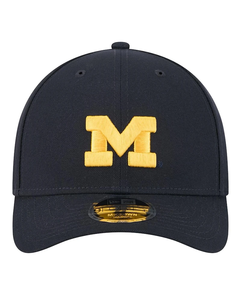 New Era Men's Navy Michigan Wolverines Team Collective 9FORTY M-Crown Adjustable Hat