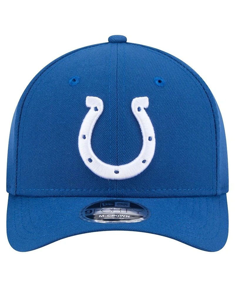New Era Men's Royal Indianapolis Colts Team Collection 9FORTY M-Crown Adjustable Hat