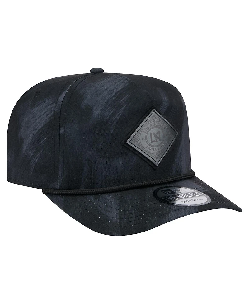 New Era Men's Black Lafc Golfer Snapback Hat