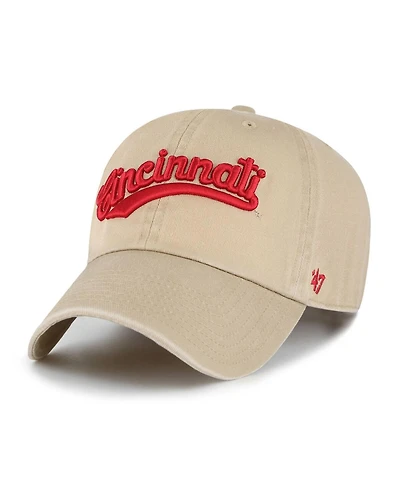 '47 Brand Men's Tan Cincinnati Bearcats Vault Clean Up Adjustable Hat