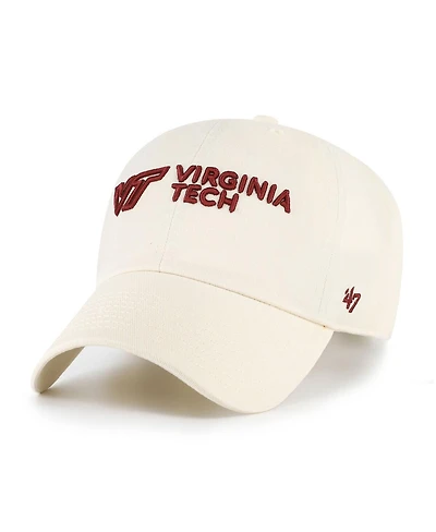 '47 Brand Men's Sand Virginia Tech Hokies Clean Up Adjustable Hat