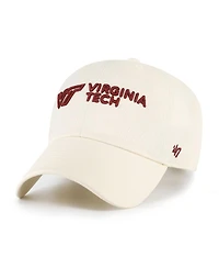 '47 Brand Men's Sand Virginia Tech Hokies Clean Up Adjustable Hat