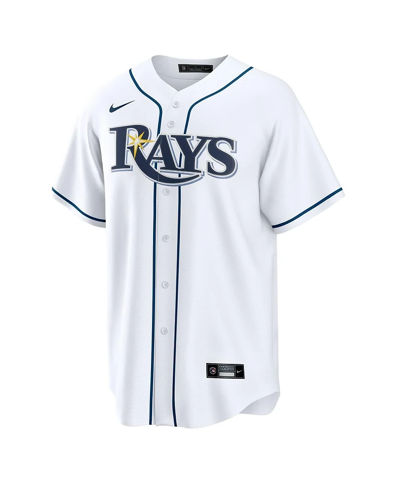 Nike Boys and Girls Junior Caminero White Tampa Bay Rays Home Replica Jersey