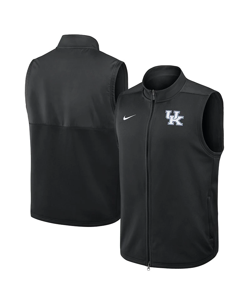 Nike Men's Black Kentucky Wildcats Primetime Victory Performance Full-Zip Vest