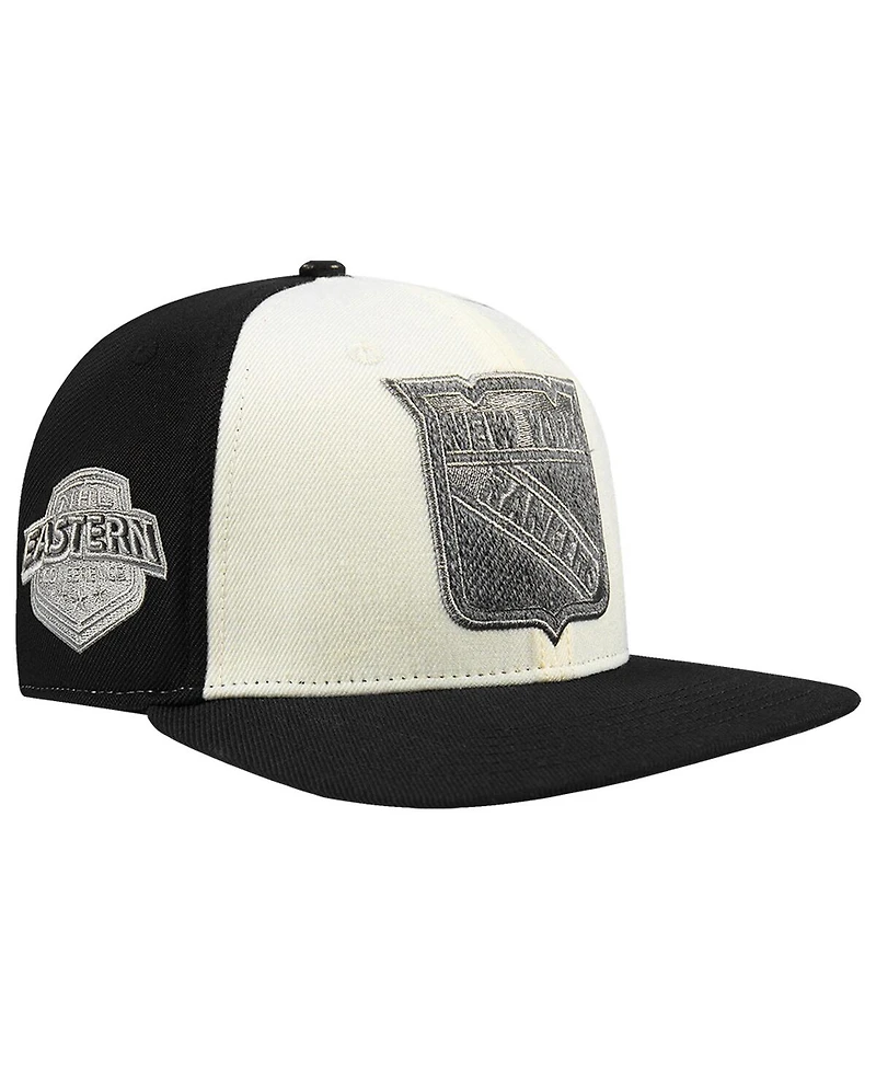 Pro Standard Men's Cream New York Rangers French Terry Snapback Hat