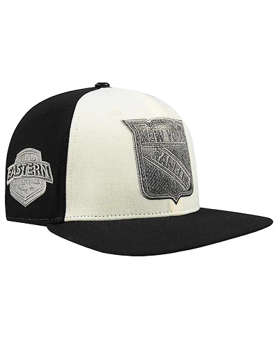 Pro Standard Men's Cream New York Rangers French Terry Snapback Hat