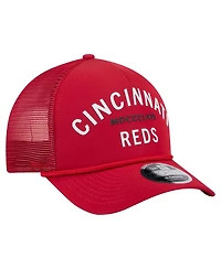 New Era Men's Red Cincinnati Reds Minimalist 9FORTY A-Frame Adjustable Hat