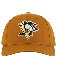 American Needle Men's Tan Pittsburgh Penguins Hepcat Washed Twill Adjustable Hat