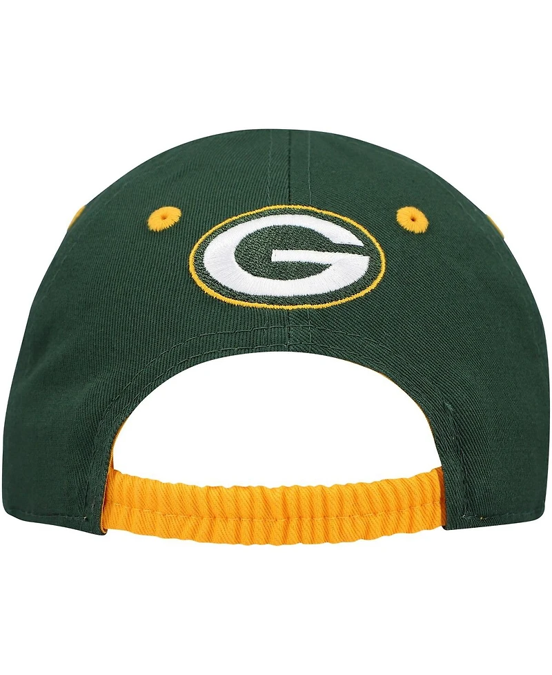 Outerstuff Baby Boys and Girls Green/Gold Green Bay Packers My First Tail Sweep Slouch Flex Hat