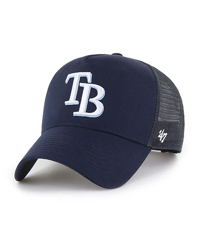 '47 Brand Men's Navy Tampa Bay Rays Ballpark Offside Adjustable Trucker Hat