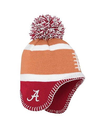Fanatics Toddler Brown Alabama Crimson Tide Football Head with Pom Knit Hat