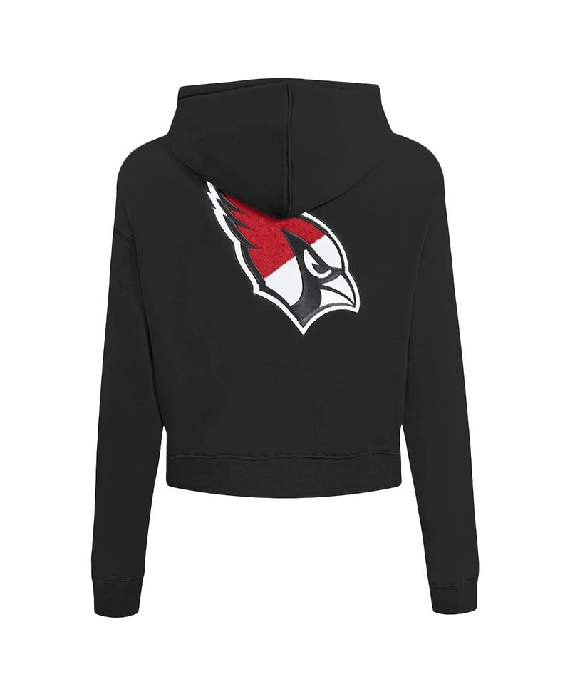 Pro Standard Women's Black Arizona Cardinals Split Logo Full-Zip Hoodie