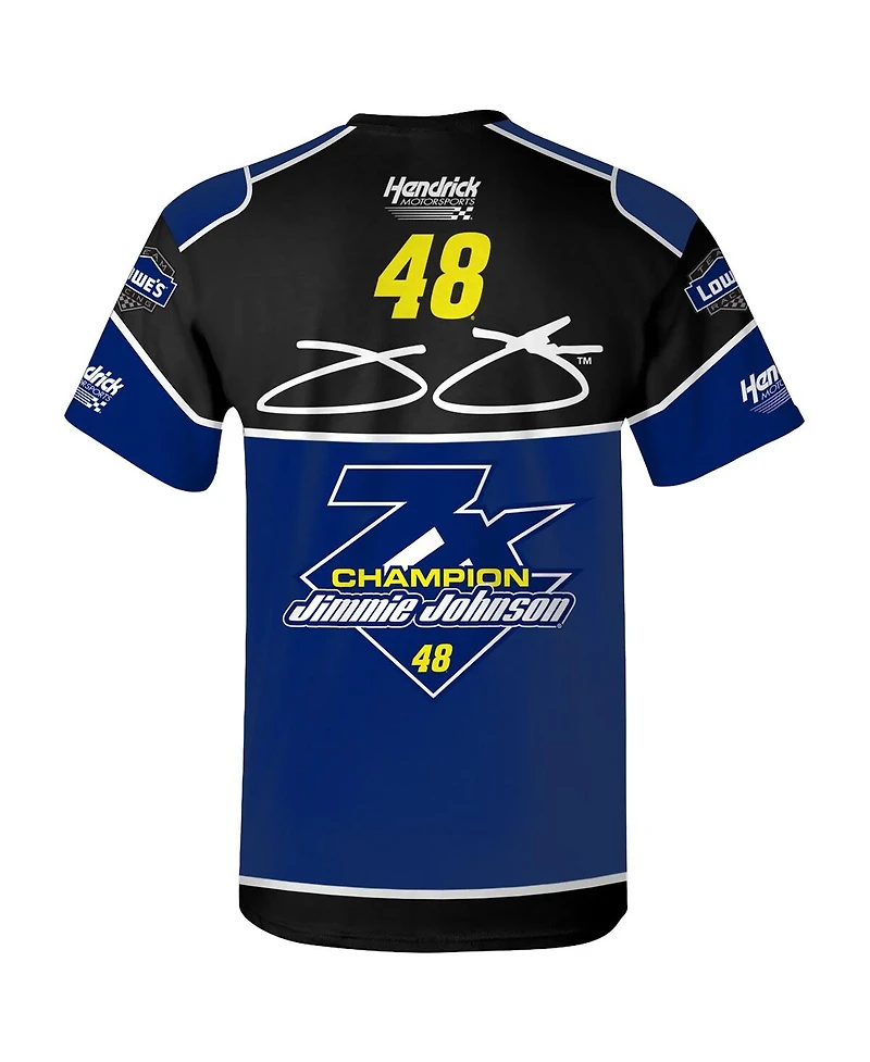 Hendrick Motorsports Team Collection Men's Blue Jimmie Johnson Lowe's Legend Uniform T-Shirt