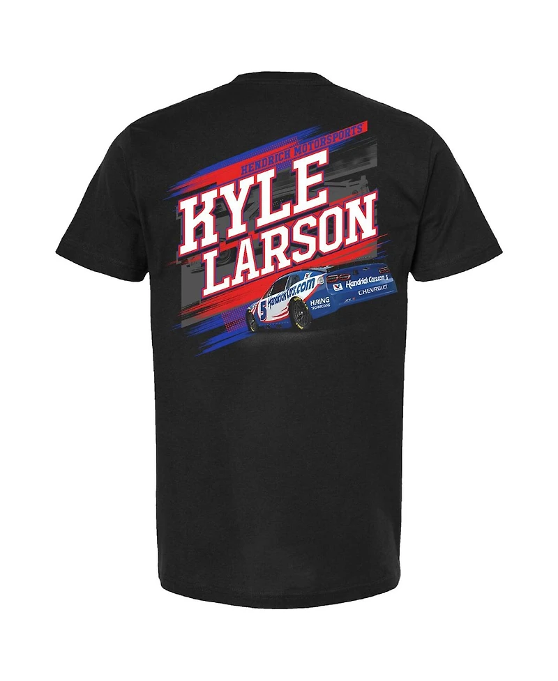 Hendrick Motorsports Team Collection Men's Black Kyle Larson HendrickCars.com Car T-Shirt