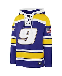 '47 Brand Men's Royal Chase Elliott Superior Lacer Pullover Hoodie