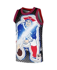 Mitchell & Ness Men's Black New England Patriots Big Face 7.0 Fashion Tank Top