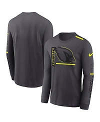 Nike Men's Anthracite Arizona Cardinals Volt Performance Long Sleeve T-Shirt