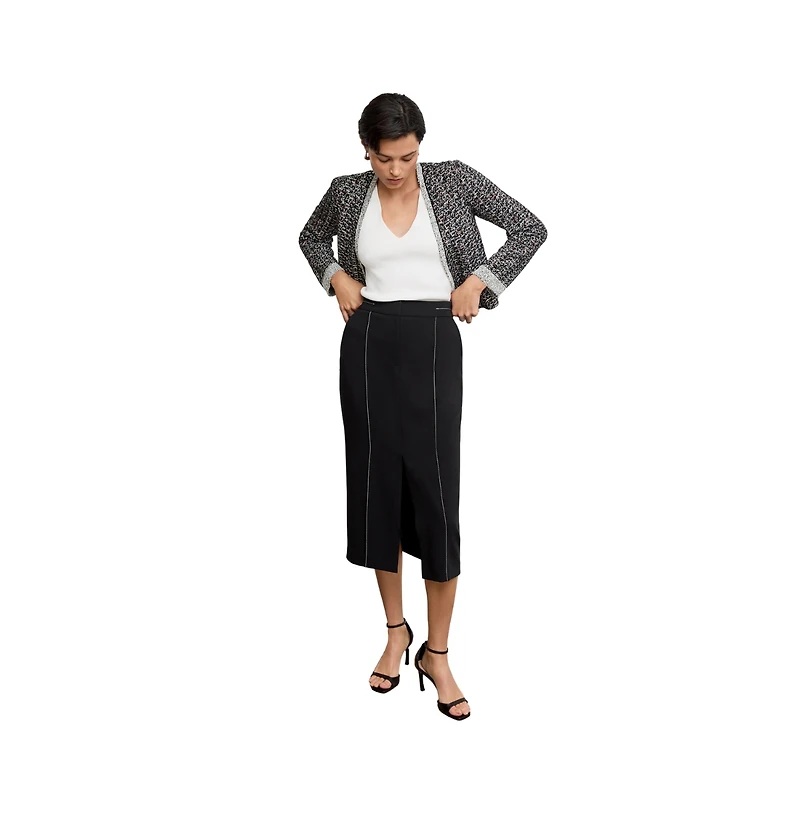 M.m.LaFleur Meena Daily Jardigan - Boucle Tweed