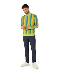 OppoSuits Men's Sweater - Official Sesame Street Sweatshirt Bert Multicolor
