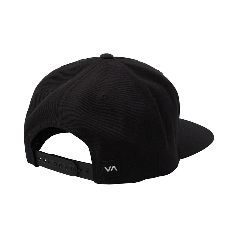 Rvca Men's Black Commonwealth Snapback Hat