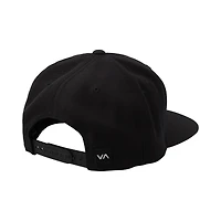 Rvca Men's Black Commonwealth Snapback Hat