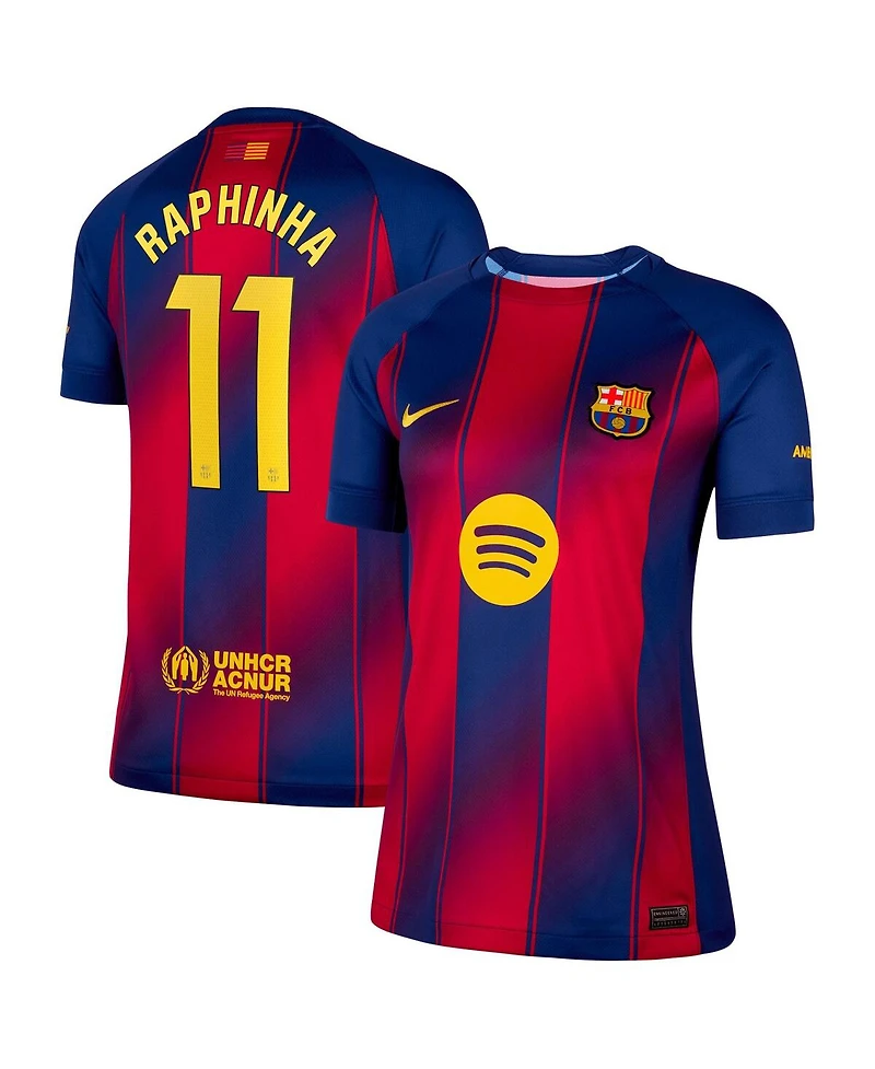 Nike Women's Raphinha Navy Barcelona 2025/26 Home Replica Jersey