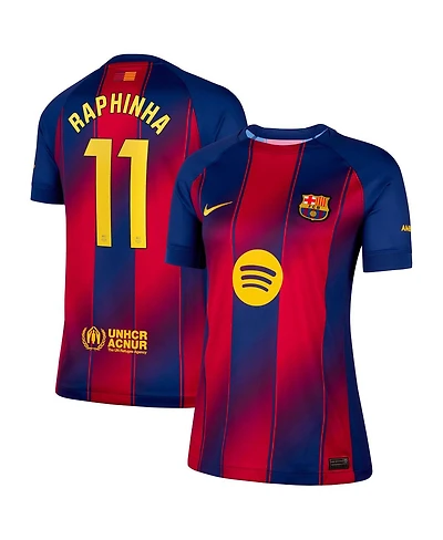 Nike Women's Raphinha Navy Barcelona 2025/26 Home Replica Jersey