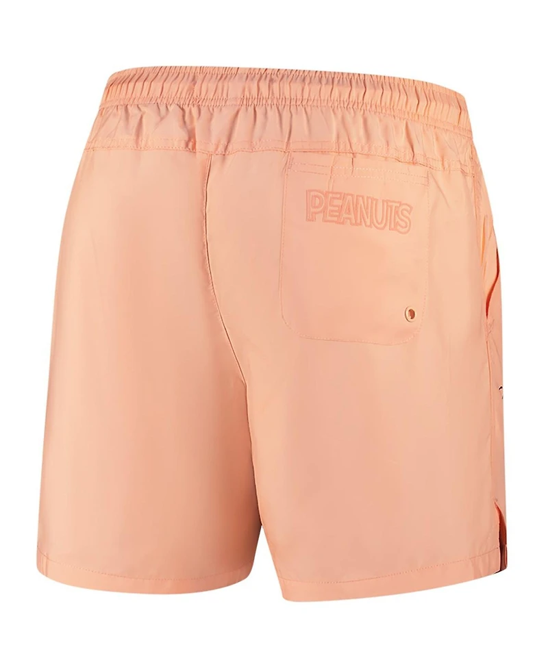 Freeze Max Men's Charlie Brown Orange Peanuts Ice Scream Shorts