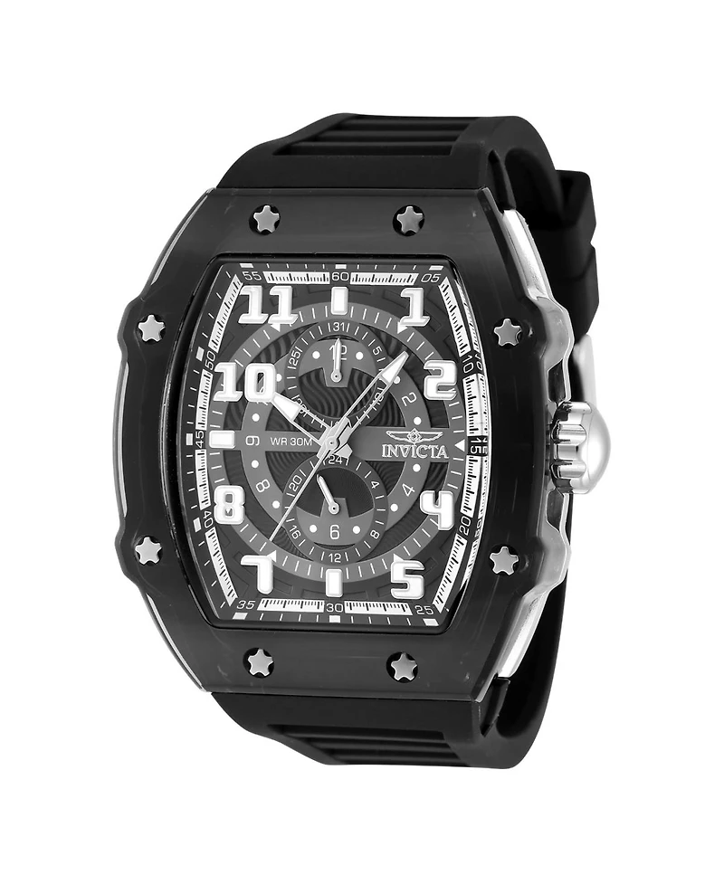 Invicta Men's Invicta Racing Quartz Multifunction Black Dial Watch